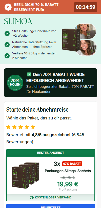 Slimqa Coffee Booster – ab 19,99€ pro Packung