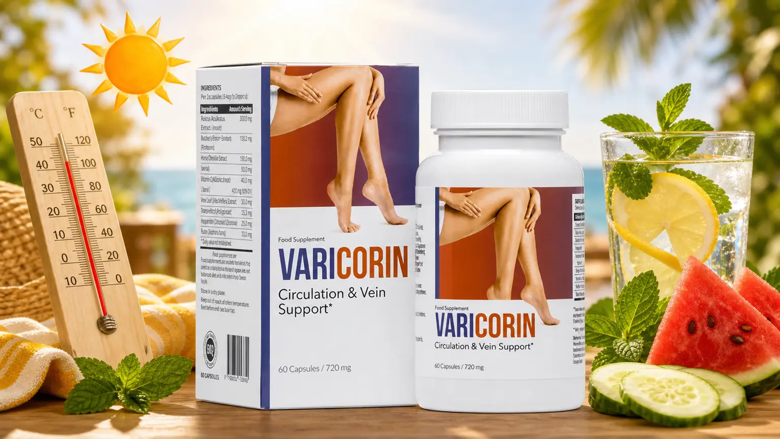 Gambe gonfie in estate - cause e rimedi naturali